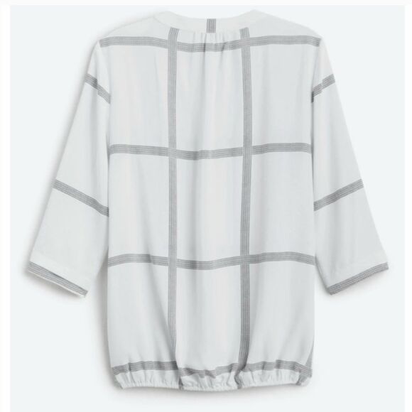 41 Hawthorn Juanis Pleat Detail Gathering Hem Blouse White STITCH FIX XS NWT - Picture 7 of 11